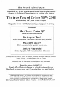 The True Face of Crime in NSW 2008