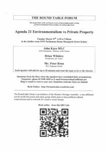 Agenda 21 -Environmentalism vs Private Property