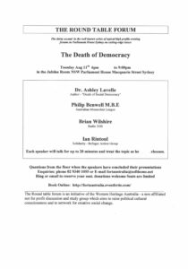 The Destruction of Democracy
