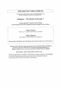 Refugees – The Death of Europe?