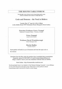 Gods and Demons – The Need to Believe