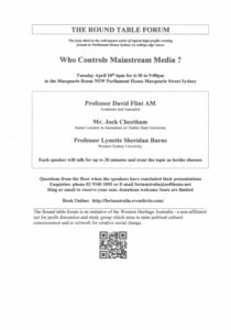 Who Controls the Mainstream Media?