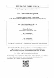 The Death of Free Speech