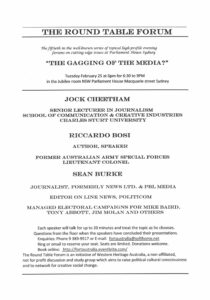 The Gagging of the Media