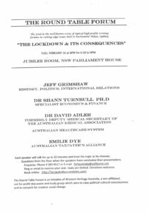 The Lockdown and its Consequences